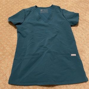 Teal Figs Scrub Top